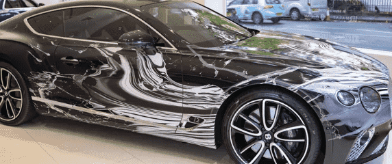 宾利欧陆GT已成为抽象艺术车