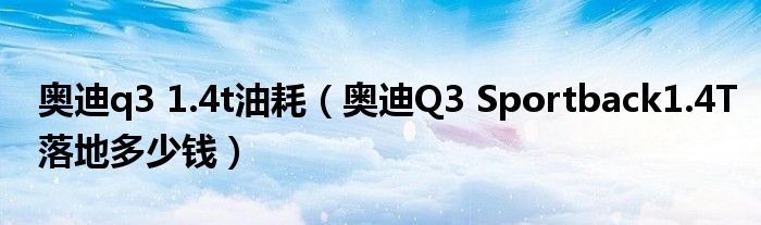 奥迪q3 1.4t油耗（奥迪Q3 Sportback1.4T落地多少钱）