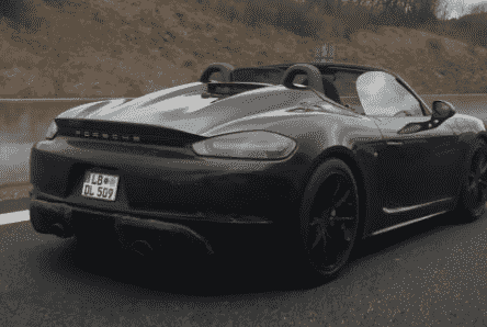 保时捷718 Boxster Spyder已在德国高速公路上以原型形式被发